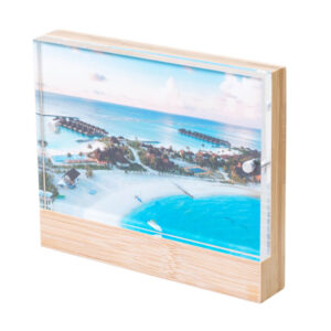Bamboo Panel + Acrylic magnetic enclosure 10x15 2